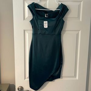 Dark green cocktail dress. New with tags.